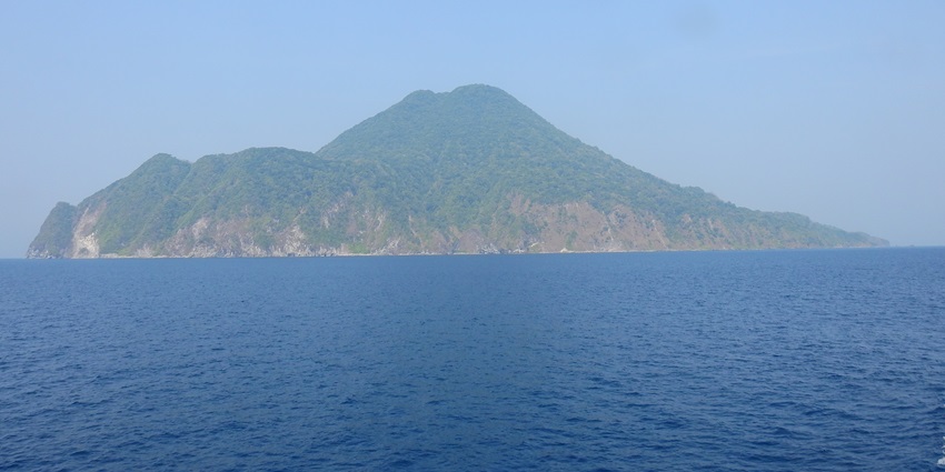 Narcondam Island is a small volcanic island with an active volcano on the premise.