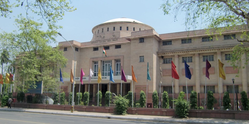 The view of National Museum, New Delhi, portrays the history and culture of India at a deeper level.