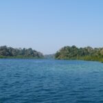 View of a national park in Andaman & Nicobar Island which is surrounded by tropical forests