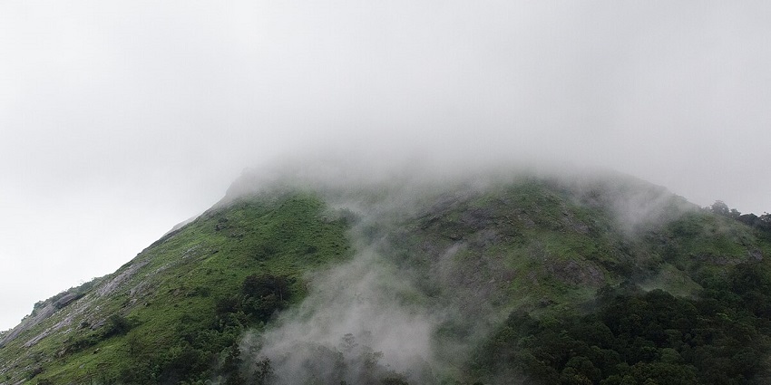 The misty landscapes of the Nelliyampathy hills in Thrissur are a tourist hotspot
