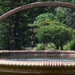 Explore the beautiful fountain inside the Teak Museum in Nilambur, Kerala