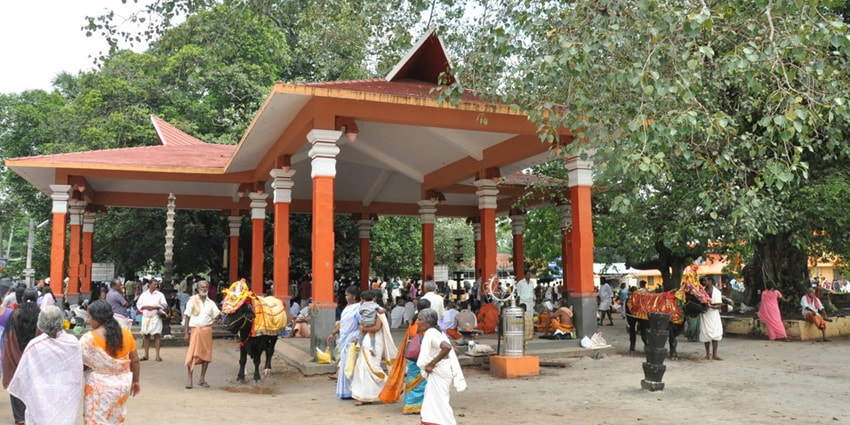 The veranda of a temple