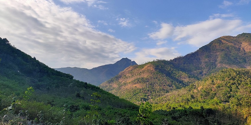 Marmala waterfalls is situated near Erattupetta town in Kottayam District, Kerala