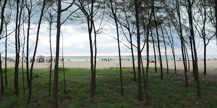 Image of the beautiful Padinjarekkara Beach near the iconic Thirunavaya Temple in Kerala