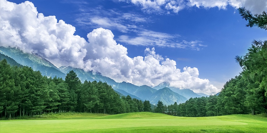 Go golfing at the picturesque Pahalgam Golf Course with beautiful views all around