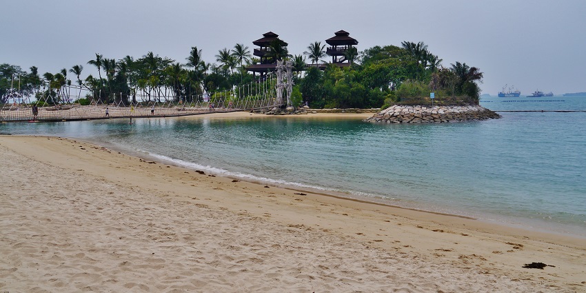 Palawan Beach is one of the most stunning beaches with turquoise waters and greenery.