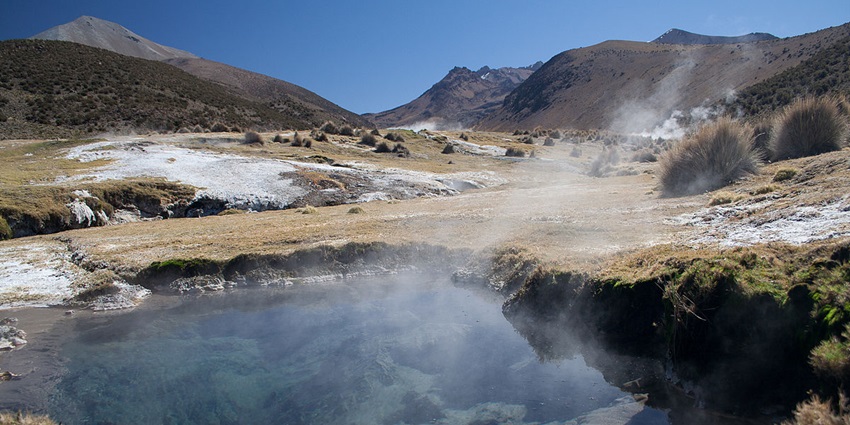 Panamik Hot Springs are situated at great heights, offering relief in chilly temperatures.
