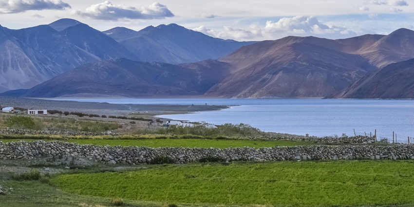View of Pangong Lake in Leh, which is a must-visit destination in Kashmir in November
