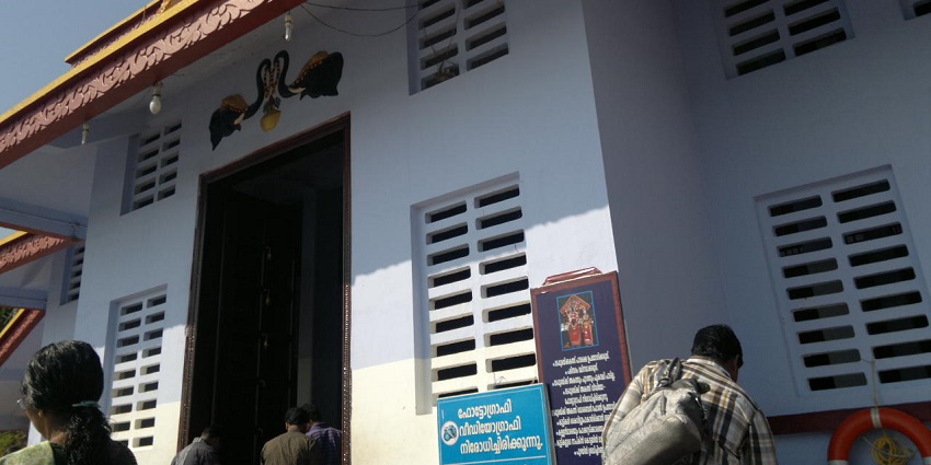 The entrance of a temple