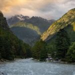 A rainy afternoon on the Parbati River, Kasol, a serene view from - things to do in Kasol