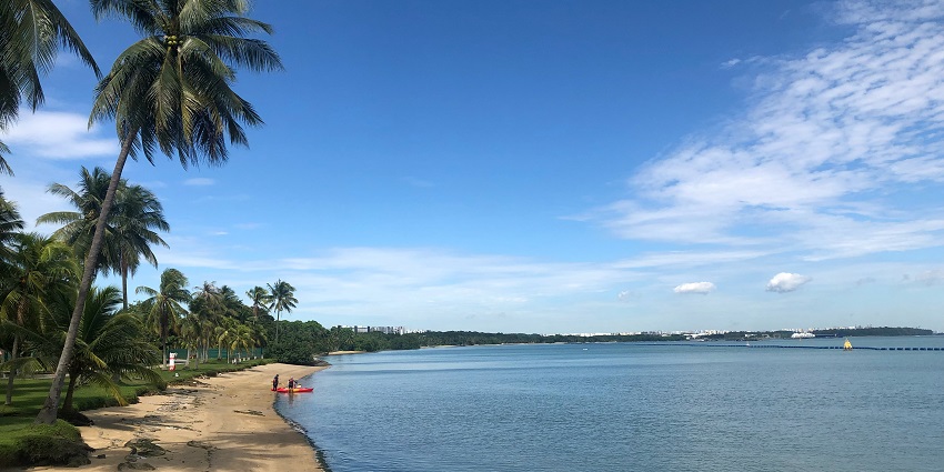 A stunning view of Pasir Ris Beach, which is one of the must-visit for families.