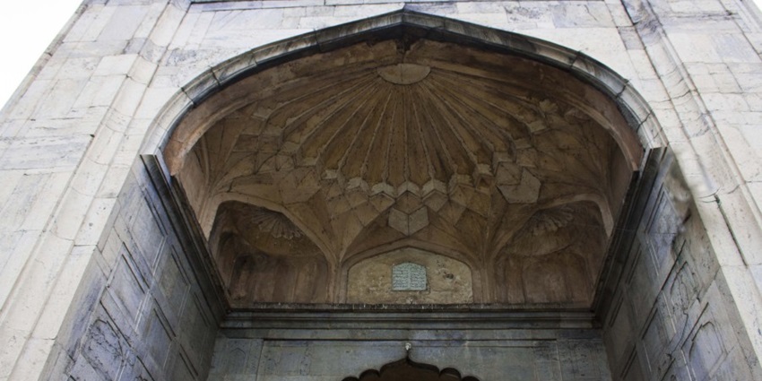 Built entirely of limestone, Pathar Masjid stands as one of the most unique mosques in Srinagar.