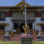 Pemayangtse Monastery in Pelling with its traditional architecture and mountain views.