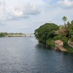 The view of Periyar River in Aluva - One of the best things to do in Aluva