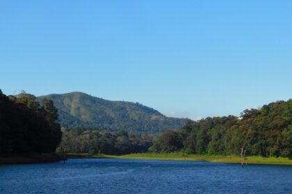 The serene Periyar Lake- one of the most peaceful places to visit in Thekkady with family