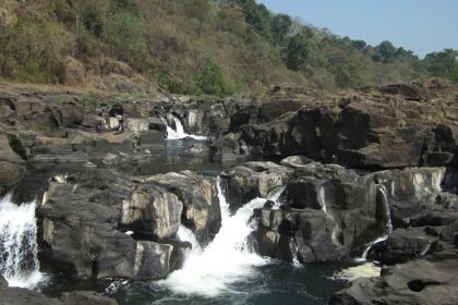 Perunthenaruvi waterfalls are a majestic sight in the Western Ghats with expansive streams