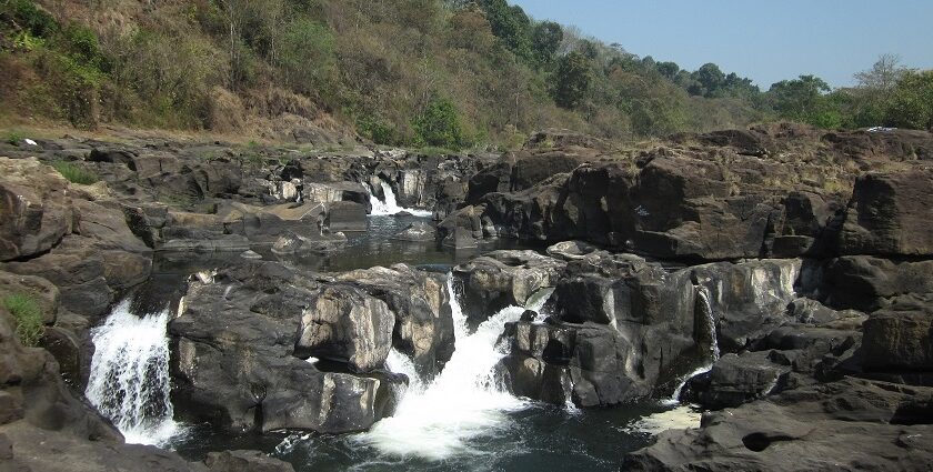 Perunthenaruvi waterfalls are a majestic sight in the Western Ghats with expansive streams