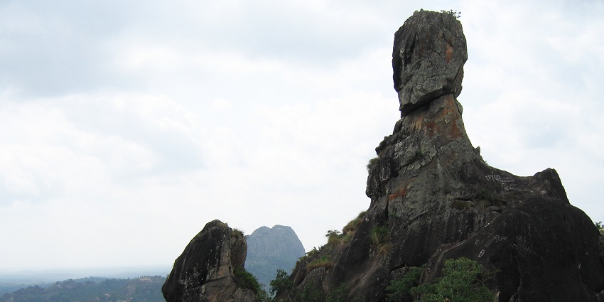 Phantom Rock in Wayanad, a naturally formed structure resembling a human skull.