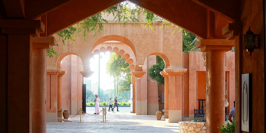 The entrance of the Al Ain Palace Museum