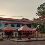 The view of the sacred shrines of Pisharikavu temple in Kozhikode district, Kerala, India.