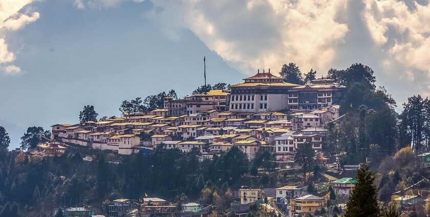 The scenic view of majestic Tawang Monastery - places to visit in summer in India