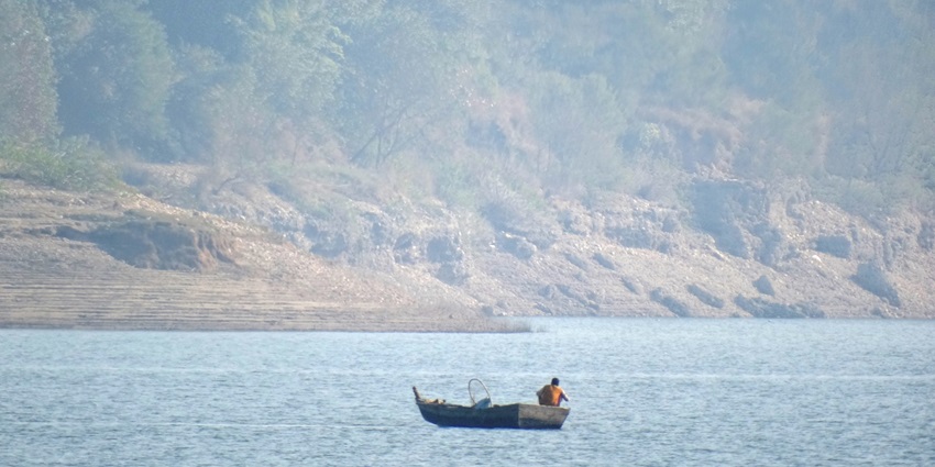 Pong Dam, with expansive waters and scenic surroundings - near Bagalamukhi Temple