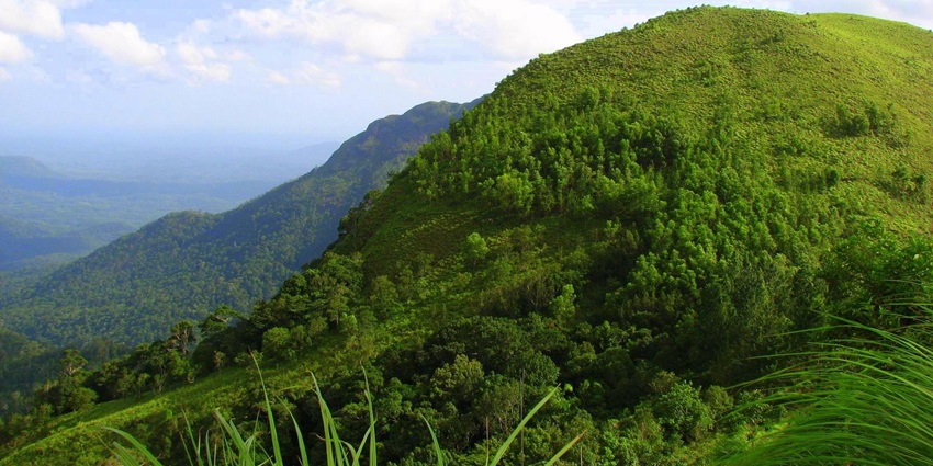 Panoramic views of the beautiful Ponmudi hills which is one of the hills of Ernakulam