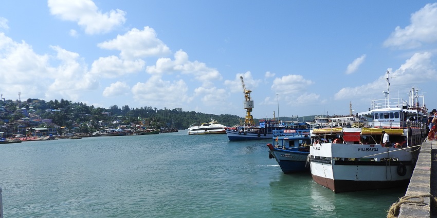 Mahatma Gandhi Marine National Park is Located in Port Blair in the Andaman islands.