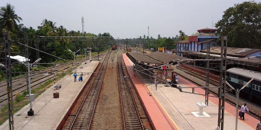 View of railway station line - explore Madammakkulam waterfalls in Kerala with your family