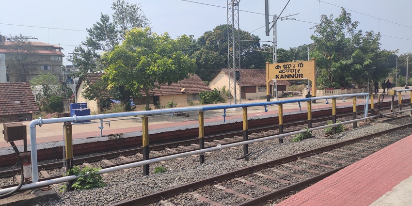 Scenic view of Railway station in Kannur, Kerala