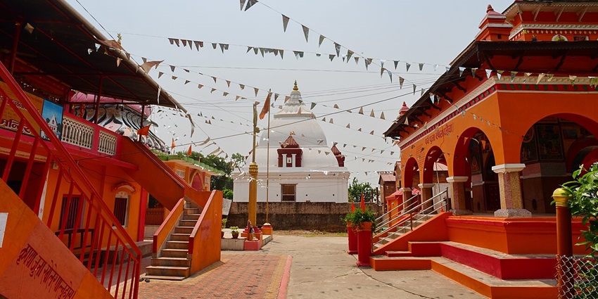 A glimpse of the iconic Ranbireshwar Temple exuding historical significance.