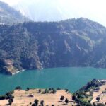 A view of the Ravi River in Chamba with the backdrop of the lush evergreen forests