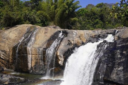 Capture the beautiful scenic views of Ripple waterfall in Munnar on the trip