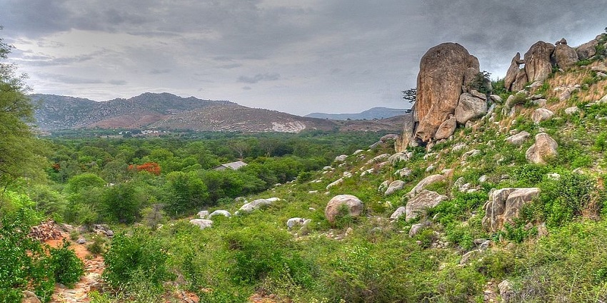 Landscapes of Rishi Valley -one of the most serene places to visit in summer in South India