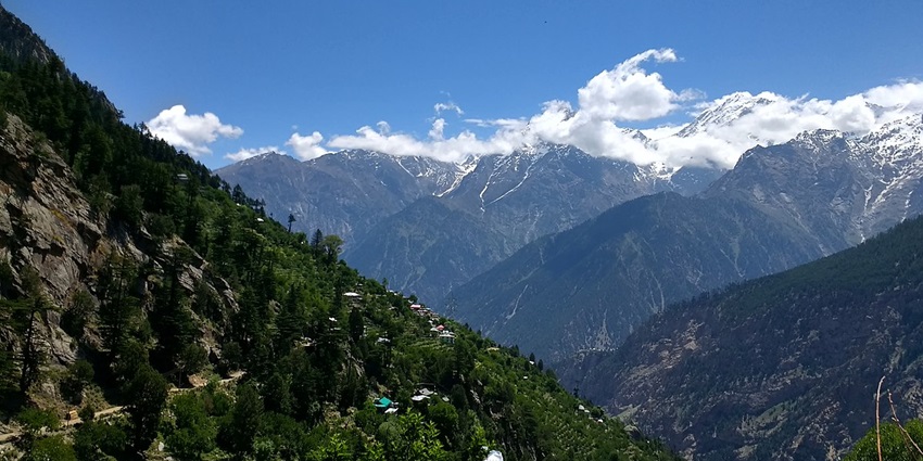 The beautiful Snapshot of the beautiful Roghi Village in Kalpa, Himachal Pradesh