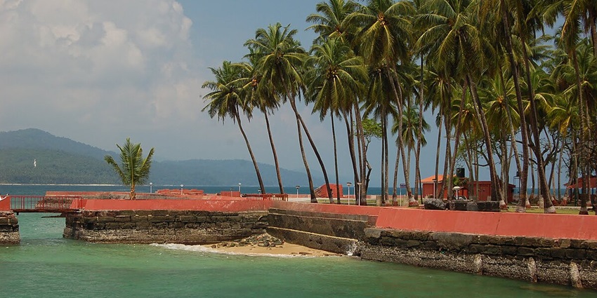 Ross Island, a tranquil island near Cellular Jail Museum is an ideal spot for sightseeing.