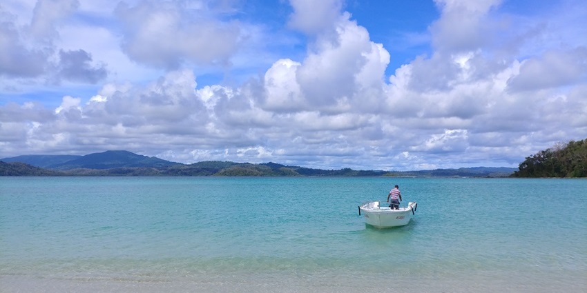View of the scenic Smith Island, perfect to visit near Landfall Island Wildlife Sanctuary.