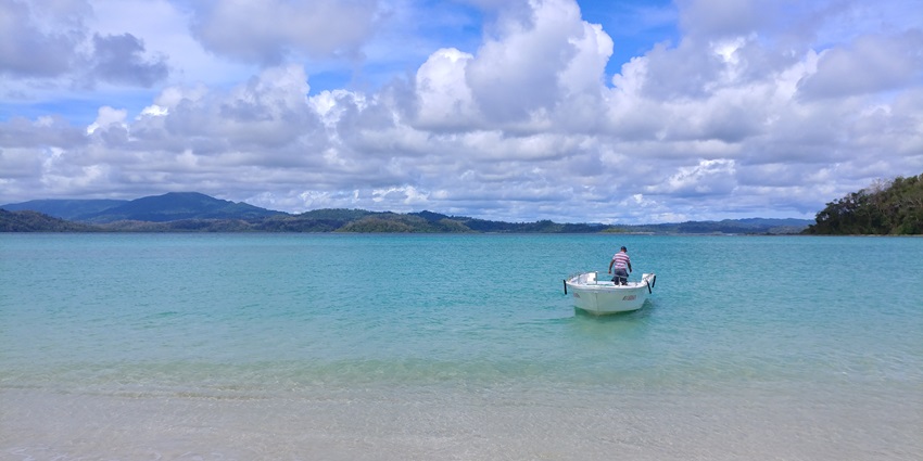 Ross and Smith Island also known as Twin Island, in Andaman is located on the Aerial Bay.