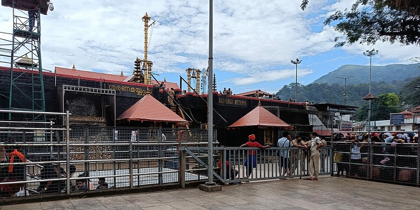 Snapshot of the historic Sabarimala Sree Ayyappa Temple–Places to visit in Pathanamthitta