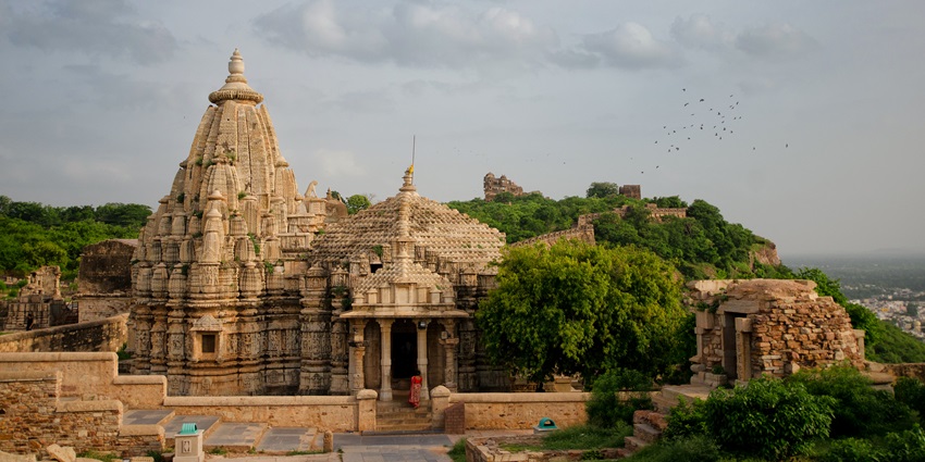 A temple at the biggest fort in India