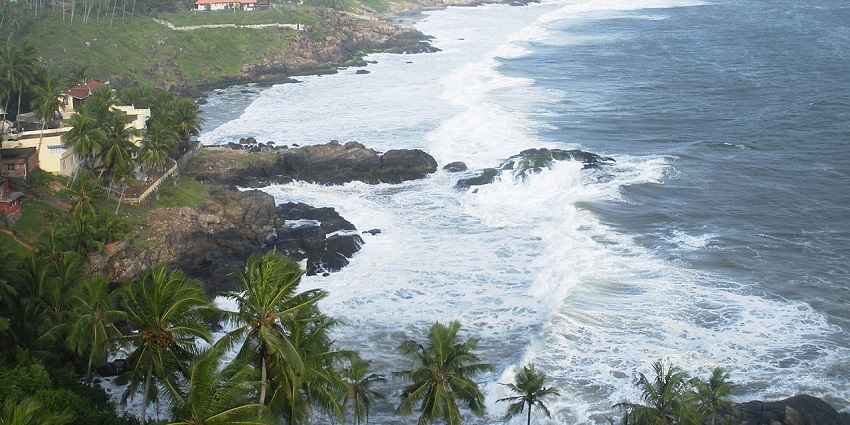 Explore the serene Samudra Beach, one of the places to visit in Kovalam, Kerala.