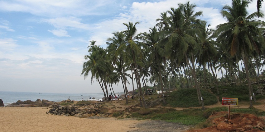 A beautiful view of the sea from a beach