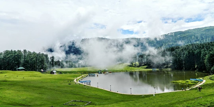 The shimmering Sanasar Lake is one of the top places to visit in Kashmir in July