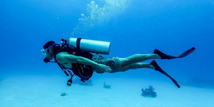 One of the best water activities to explore the aquatic world of Andaman is scuba diving.