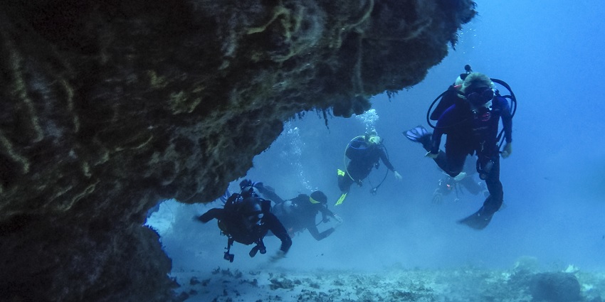 Corruption Rock is a thrilling place for scuba diving in Port Blair