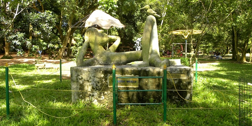 A sculpture at Adventure Park Kollam