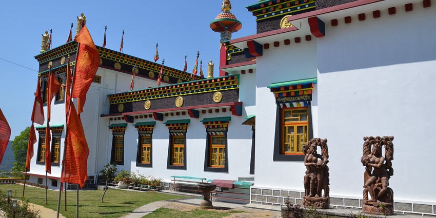 Exploring the iconic Tsering Jong Monastery is one of the best things to do in Bir.