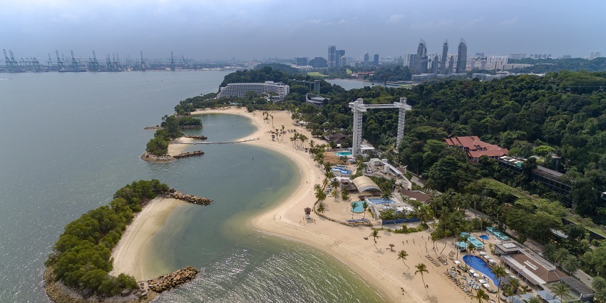 Sentosa Island is one of the best places to visit in Singapore for leisure activities.