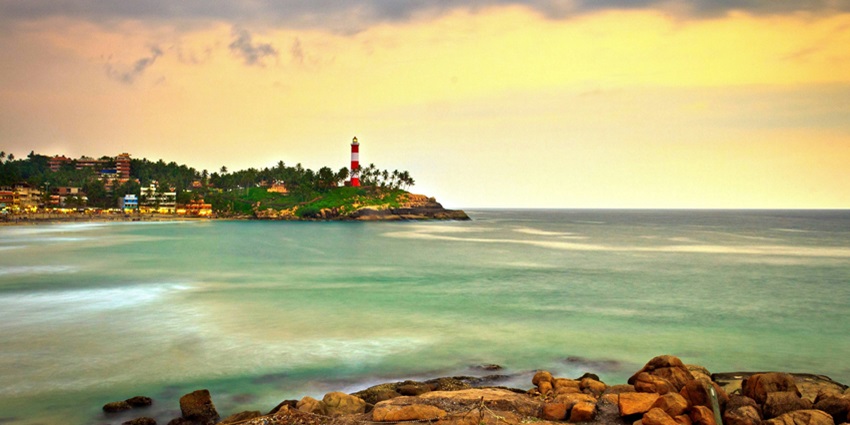 Kovalam, a tropical jewel, is one of the best places to visit in Kerala in October.