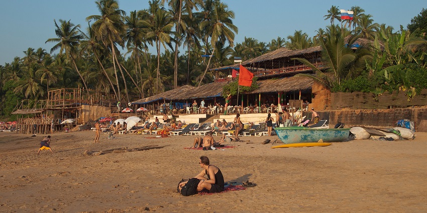 Wide views of Shanghumukham Beach near the Bible Museum in Trivandrum, Kerala
